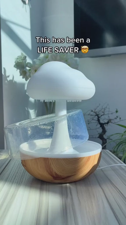Raindrop Cloud Humidifier Lamp
